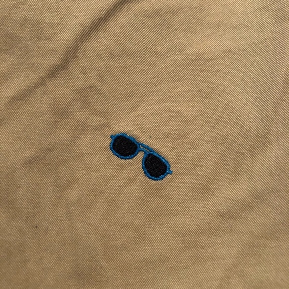 BROOKS BROTHERS Boys Sz 16 Khaki Shorts w Shades - Picture 5 of 5